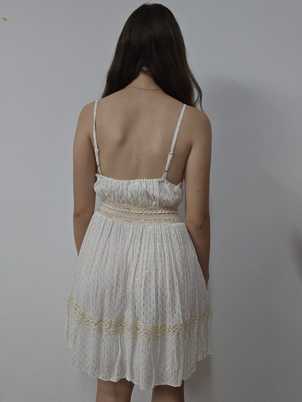 Vestido Brillantes blanco