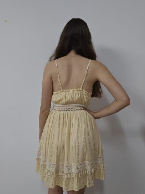 Vestido Brillantes amarillo